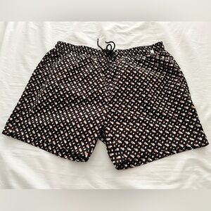 Hugo Boss Black and White Swim Trunks